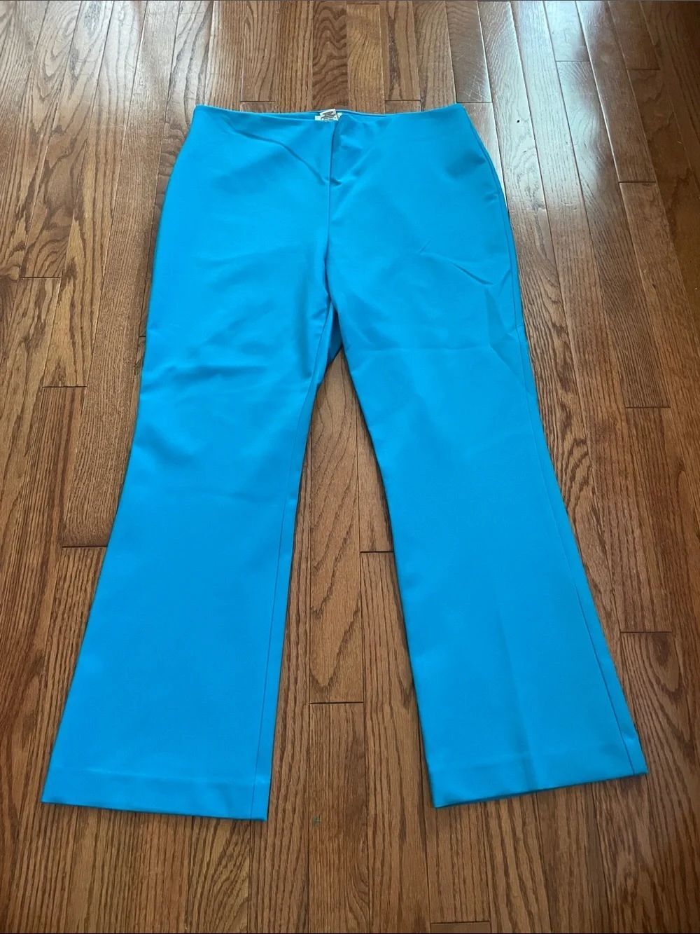 Rachel Zoe Turquoise Straight Leg Pants Women’s Sz 14